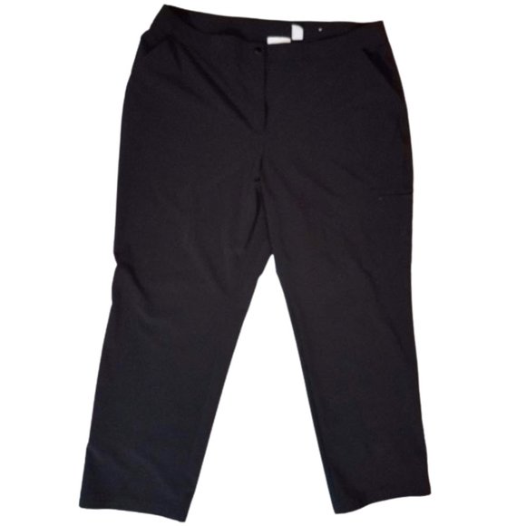 Chico's Pants - WEEKENDS By CHICO'S Black Dress Pants With Pockets - Women's 3 Short (XL-16)